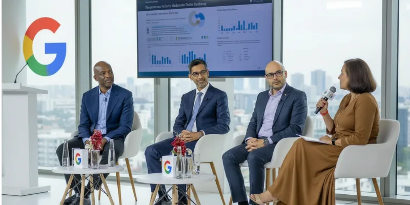 Experts discussing artificial intelligence at AI Impact Summit 2026 panel session