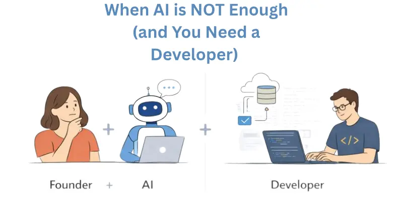 When AI for Non-Technical Founders isn’t enough: Founder, AI, and developer collaboration."

When AI for Non-Technical Founders isn’t enough: Founder, AI, and developer collaboration
