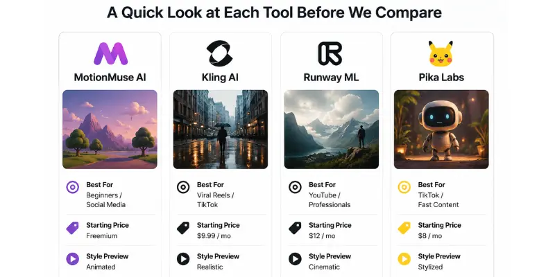  motionmuse ai vs kling ai tools