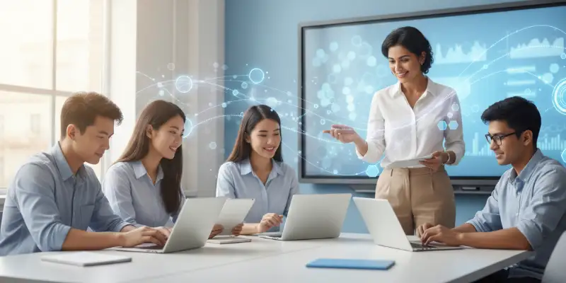 AI in education initiative in a modern classroom