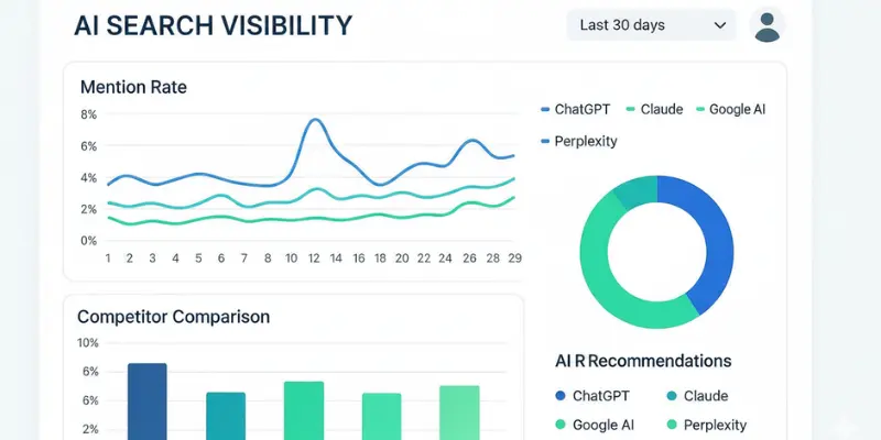 ai tools for seo competitor research dashboard comparing keywords, traffic and ranking insights