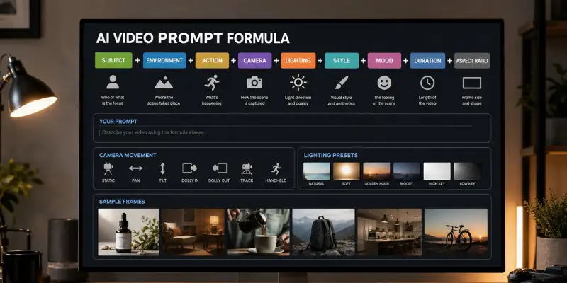 Prompt to fix blurry AI generated videos