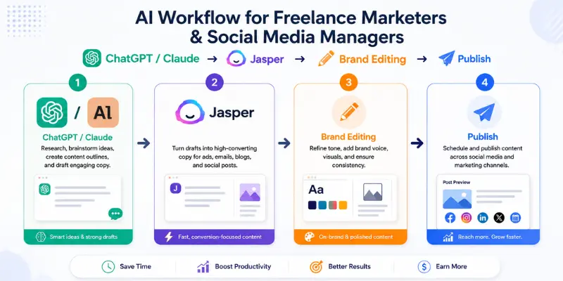  AI workflow for freelance marketers
