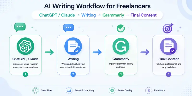 
 AI writing workflow for freelance writers