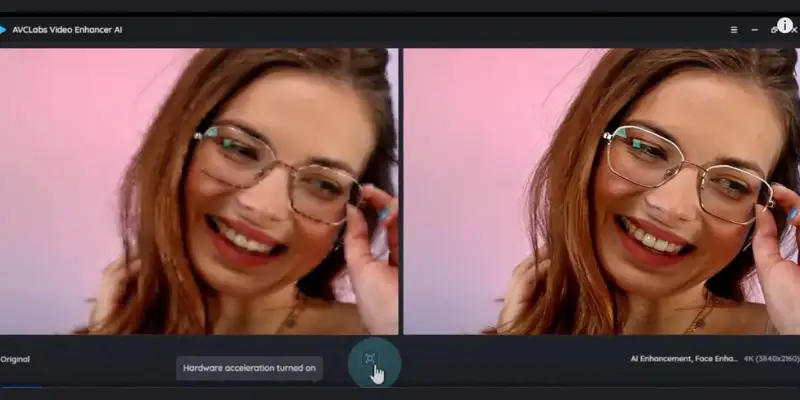 AVCLabs AI video restoration dashboard