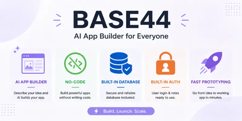 Base44 AI app builder overview