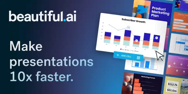 Beautiful.ai slide layout in gamma ai alternatives list