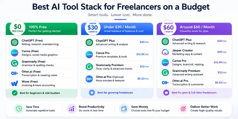  Best AI tools for freelancers on a budget

