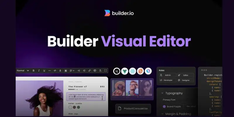 Builder.io visual editor featured in bolt ai alternatives guide