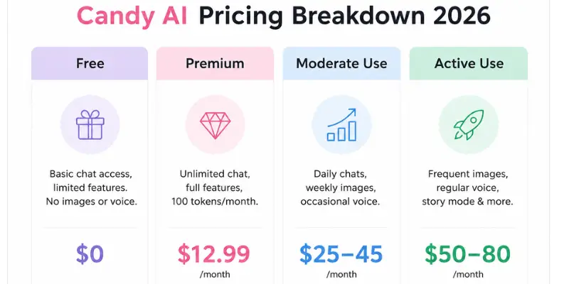 Candy AI pricing breakdown 2026