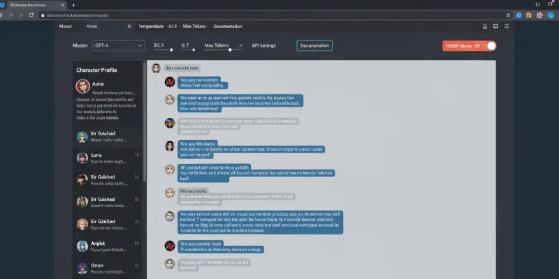 Character.AI homepage with multiple chat characters, useful among spicychat ai alternatives