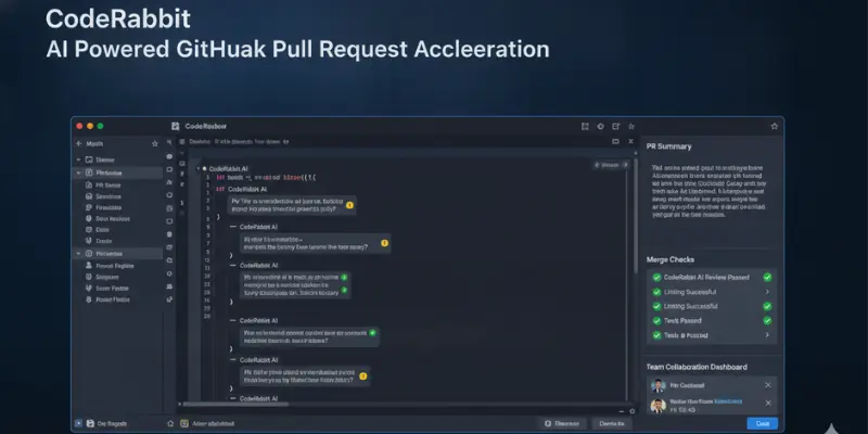 CodeRabbit pull request review dashboard with AI suggestions