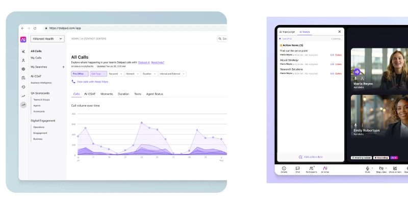  Dialpad AI call transcription software as a powerful Otter.ai alternatives tool
