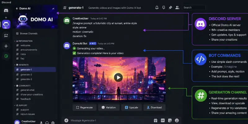 Domo AI Discord server

