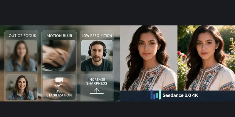Types of blurry AI generated videos