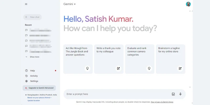 Perplexity AI alternatives dashboard highlighting Google Gemini for real-time search and updates