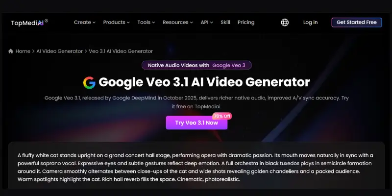 Google Veo 3.1 video generator 