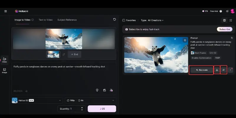 Hailuo AI motion effects example for best free image to video AI
