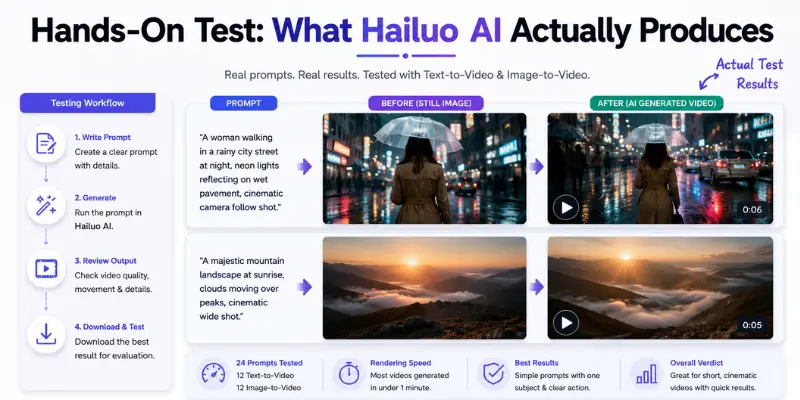Hailuo AI review hands-on test results
