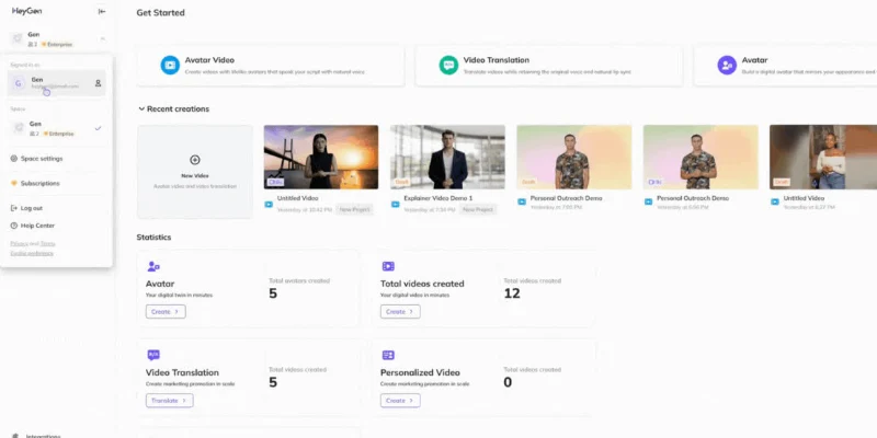 HeyGen AI avatar studio, professional hedra alternatives for business videos
