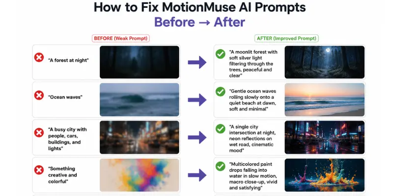  Instagram style video preview using motionmuse ai prompts for reels content
