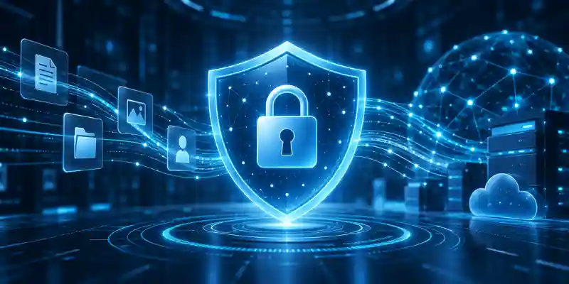 Gening AI safety and privacy protection concept graphic