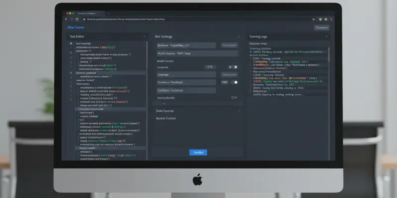 Kajiwoto bot training dashboard and settings panel, one of juicychat ai alternatives
