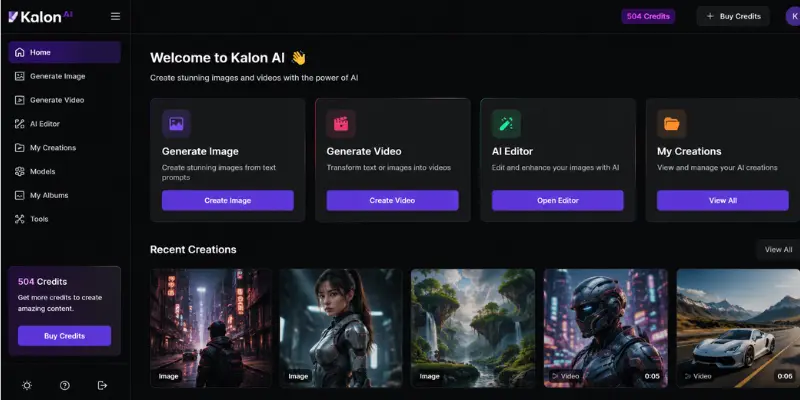 Kalon AI interface shown in this Kalon AI Review
