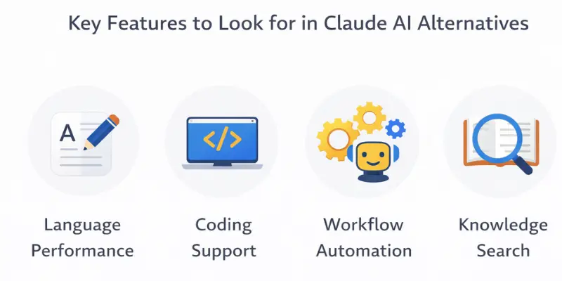 Claude AI chatbot interface showing Claude AI alternatives concep