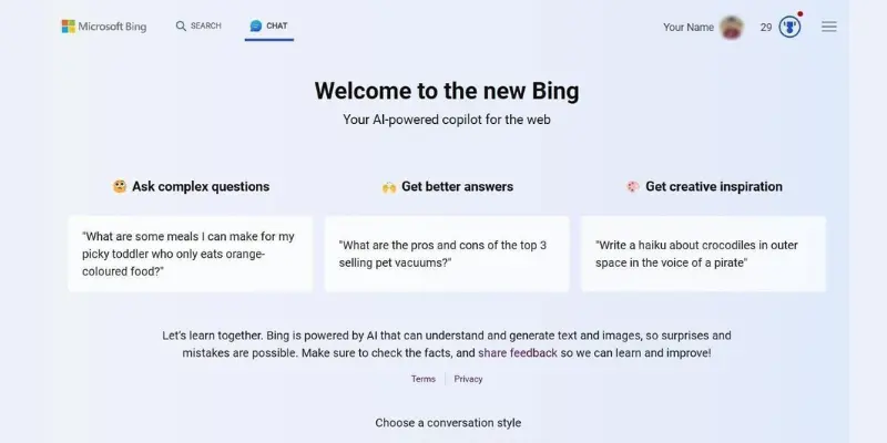 Perplexity AI alternatives comparison showing Microsoft Copilot web-based research and source answers