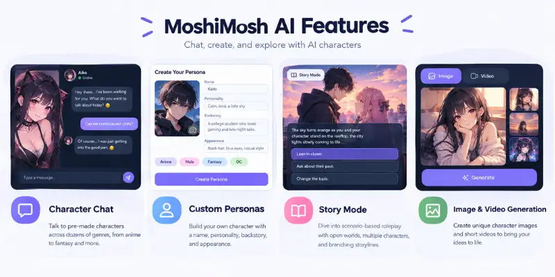 MoshiMosh AI features