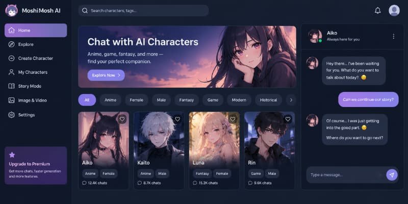 moshimosh ai dashboard