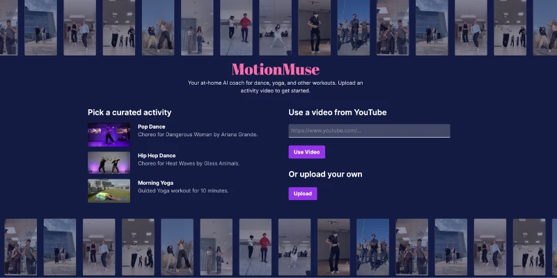 MotionMuse AI dashboard – animation kling ai alternatives