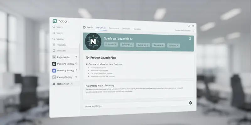 AI tools for students with Notion AI for organized study notes, project planning, and task tracking