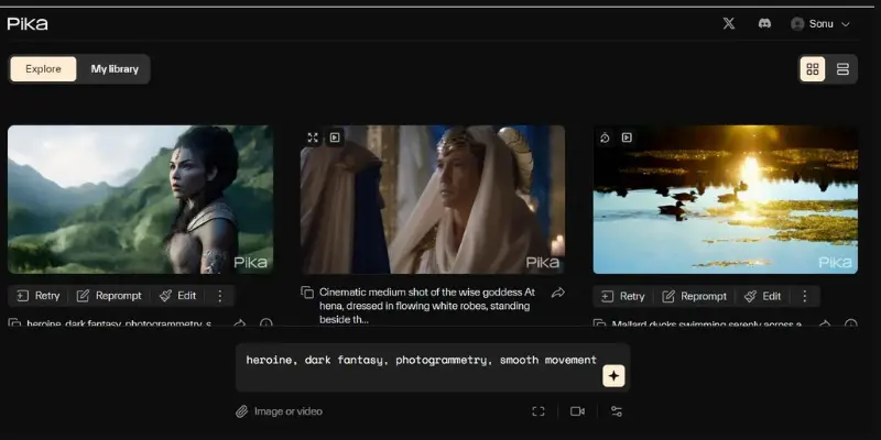  Pika Labs interface for short videos best free MotionMuse AI alternatives for social creators