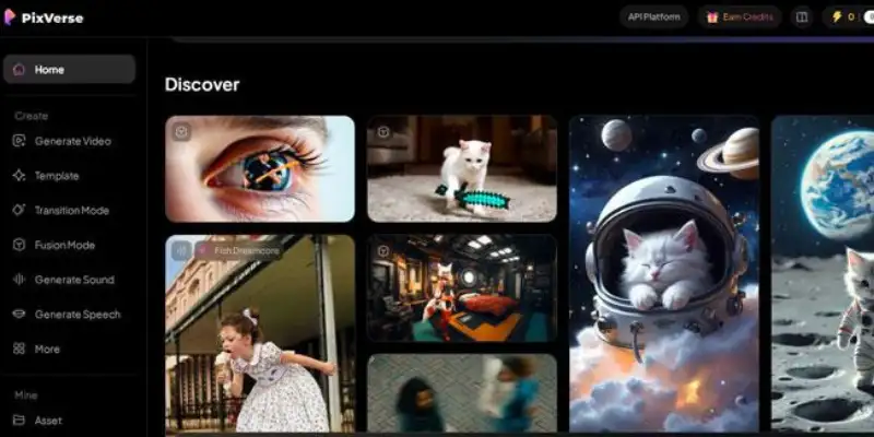 pixverse ai interface 