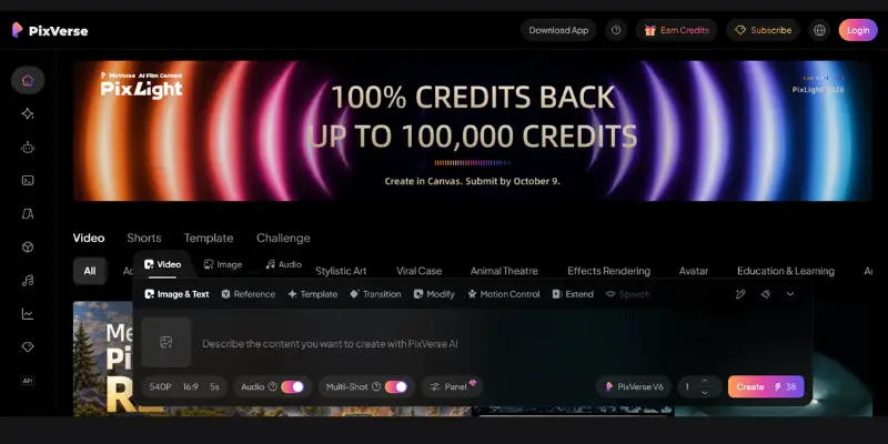 PixVerse AI video generator 