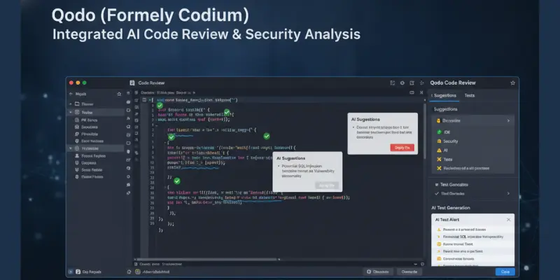 Qodo AI code review dashboard inside a code editor

