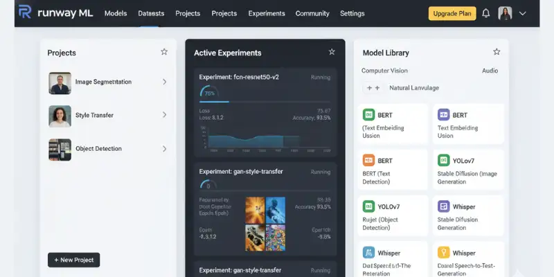  Runway ML cinematic video editing interface used for professional AI video creation and MotionMuse AI alternatives comparison
