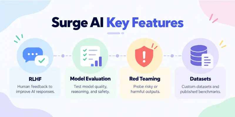 surge ai key features 
