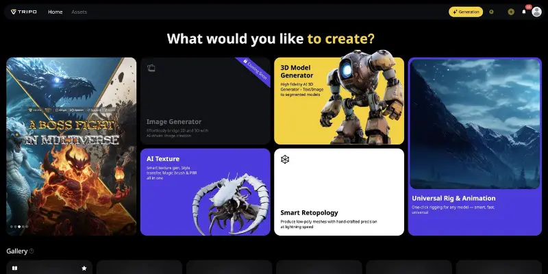  Tripo text to 3D model tool in meshy ai alternatives list
