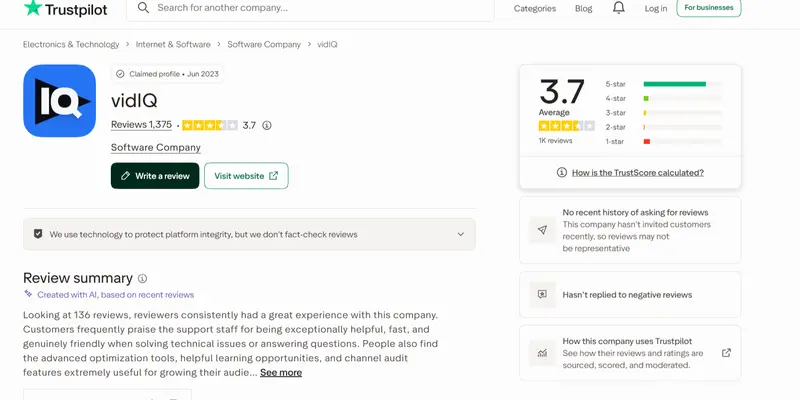 vidqu ai trustpilot review