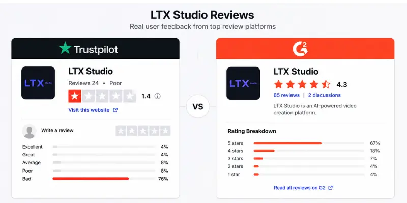 LTX Studio user reviews 