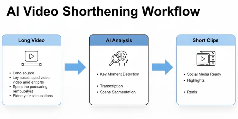 AI tools for turning long videos into shorts
