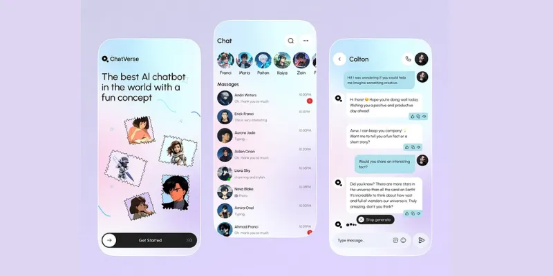 Venus AI mobile chat interface featured in Chub AI alternatives
