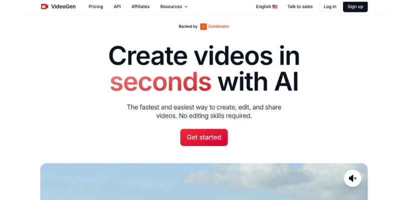VideoGen AI interface – simple kling ai alternatives