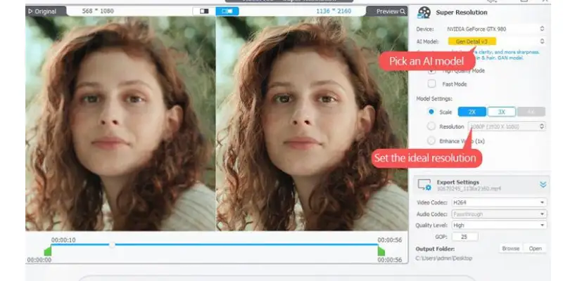 VideoProc Converter AI video processing dashboard