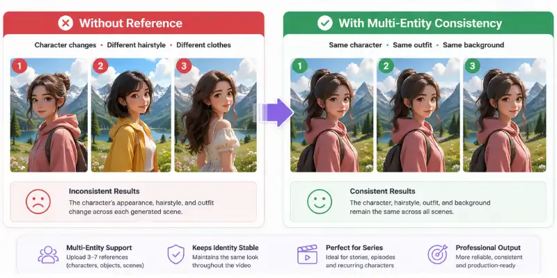 Vidu Q3 multi-entity consistency feature