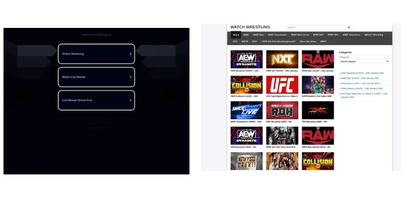 watchwrestling eu wrestling streaming homepage – watchwrestling ai alternatives
