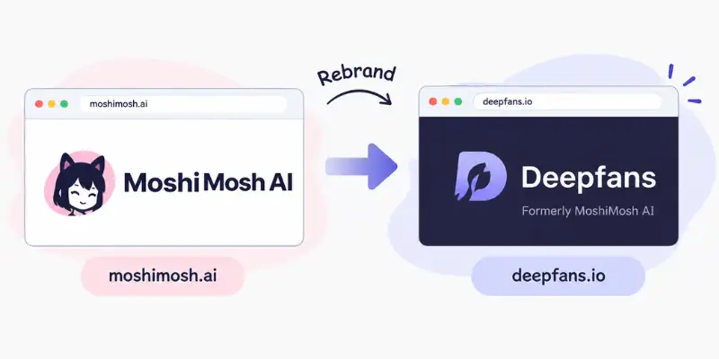 MoshiMosh AI rebrand to Deepfans